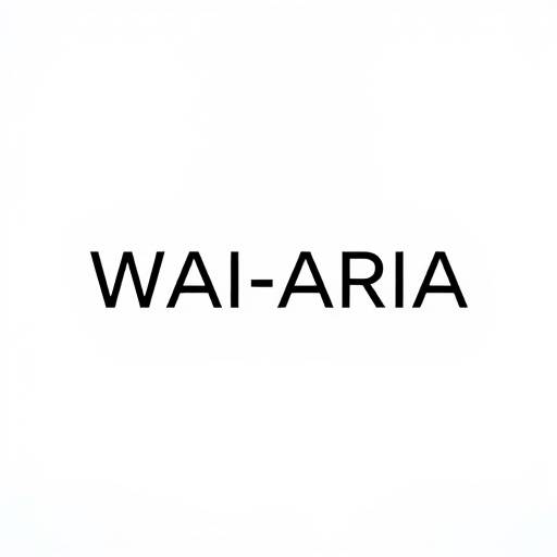 Logotipo da WAI-ARIA, Web Accessibility Initiative - Accessible Rich Internet Applications